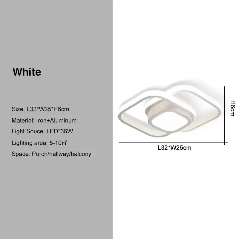 Modern black and gold led ceiling light living room geometric chandelier