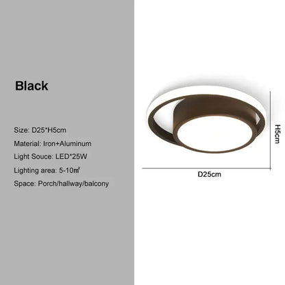 Modern black and gold led ceiling light living room geometric chandelier