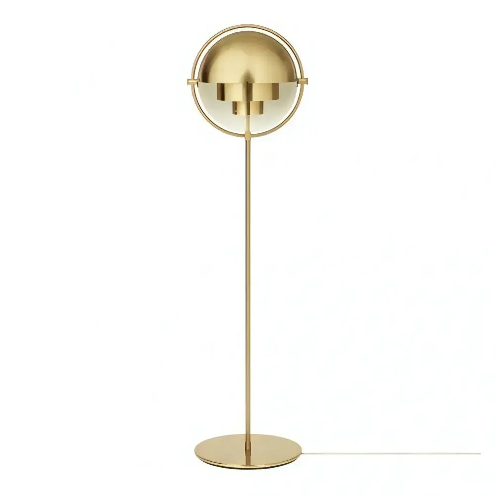 Modern flower black & gold metal floor lamp for living room