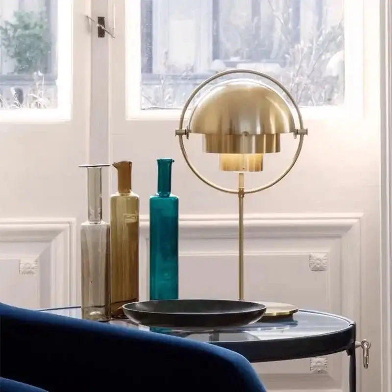 Modern flower black & gold metal floor lamp for living room