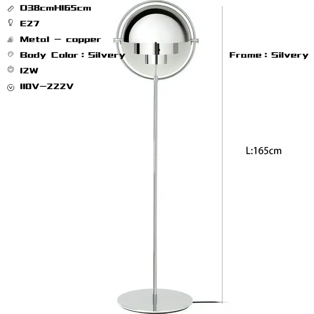 Modern flower black & gold metal floor lamp for living room
