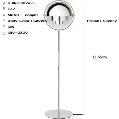 Modern flower black & gold metal floor lamp for living room