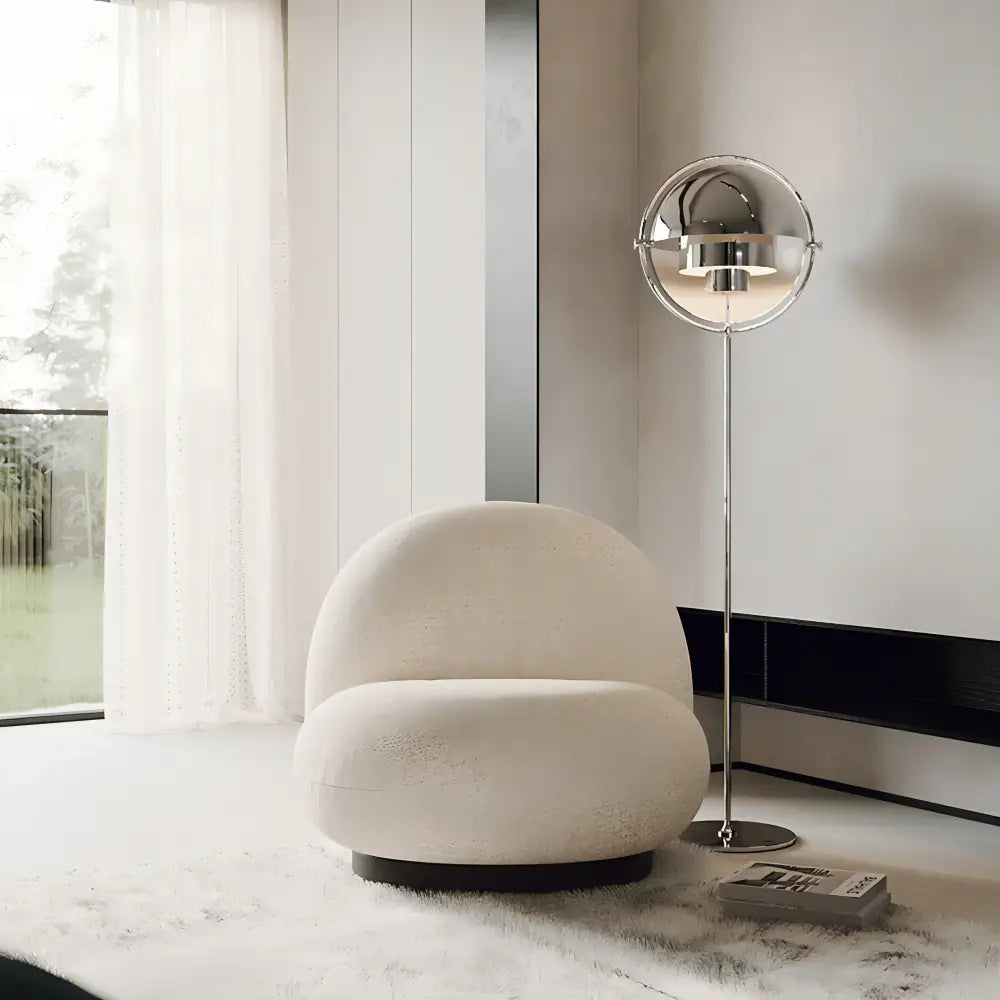 Modern flower black & gold metal floor lamp for living room