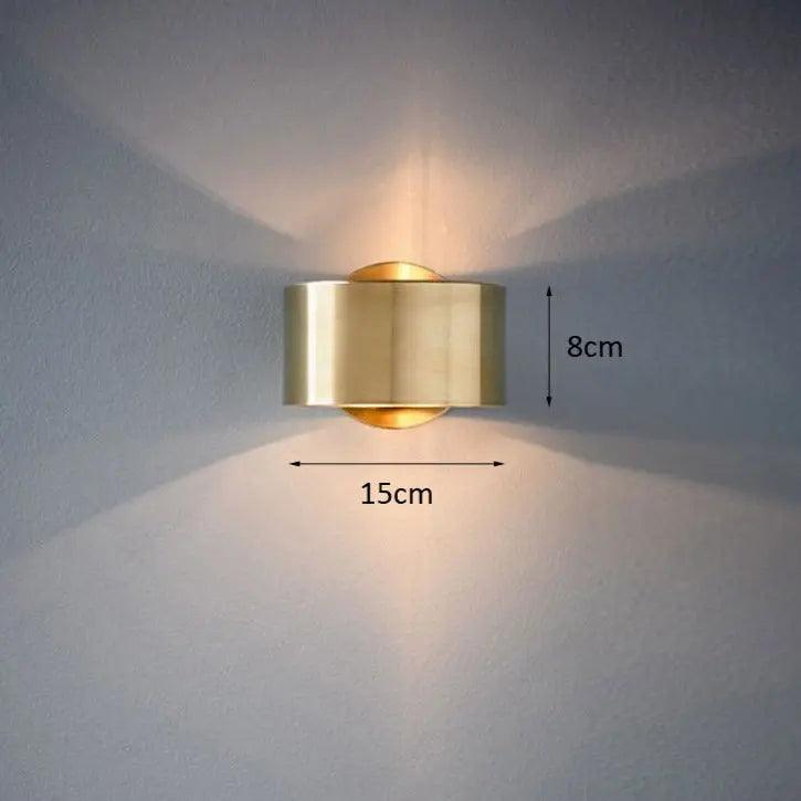DecorBites™ Black & Gold Modern Wall Lamp