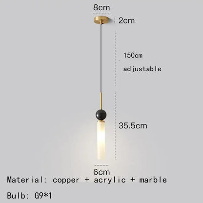 Modern gold and black wall lamp with acrylic lampshade bedroom sconce