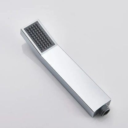 Matte black hand-held shower head bathroom water saving rainfall