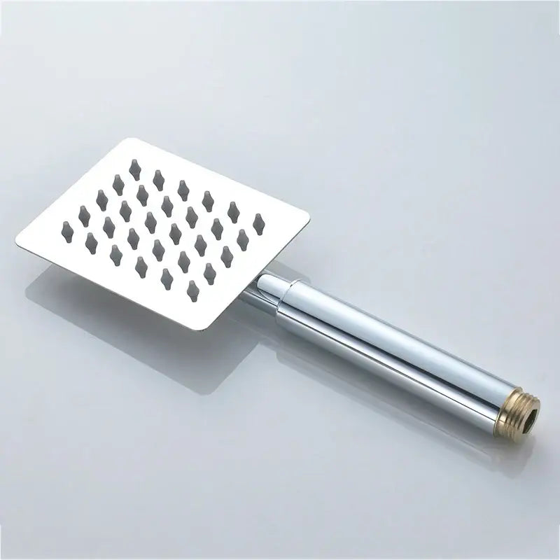Matte black hand-held shower head bathroom water saving rainfall