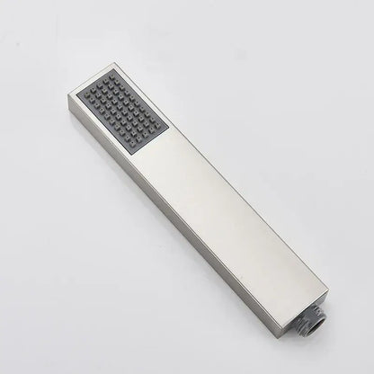 Matte black hand-held shower head bathroom water saving rainfall