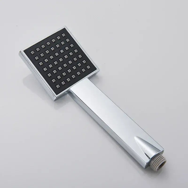 Matte black hand-held shower head bathroom water saving rainfall