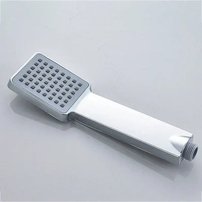 Matte black hand-held shower head bathroom water saving rainfall