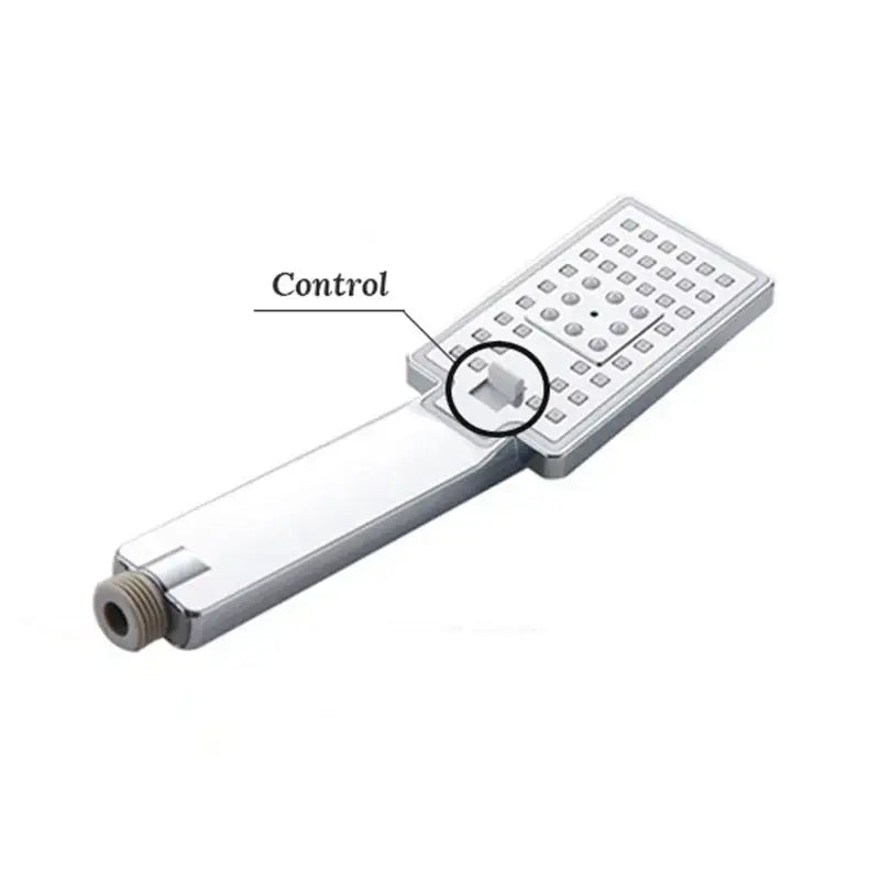 Matte black hand-held shower head bathroom water saving rainfall