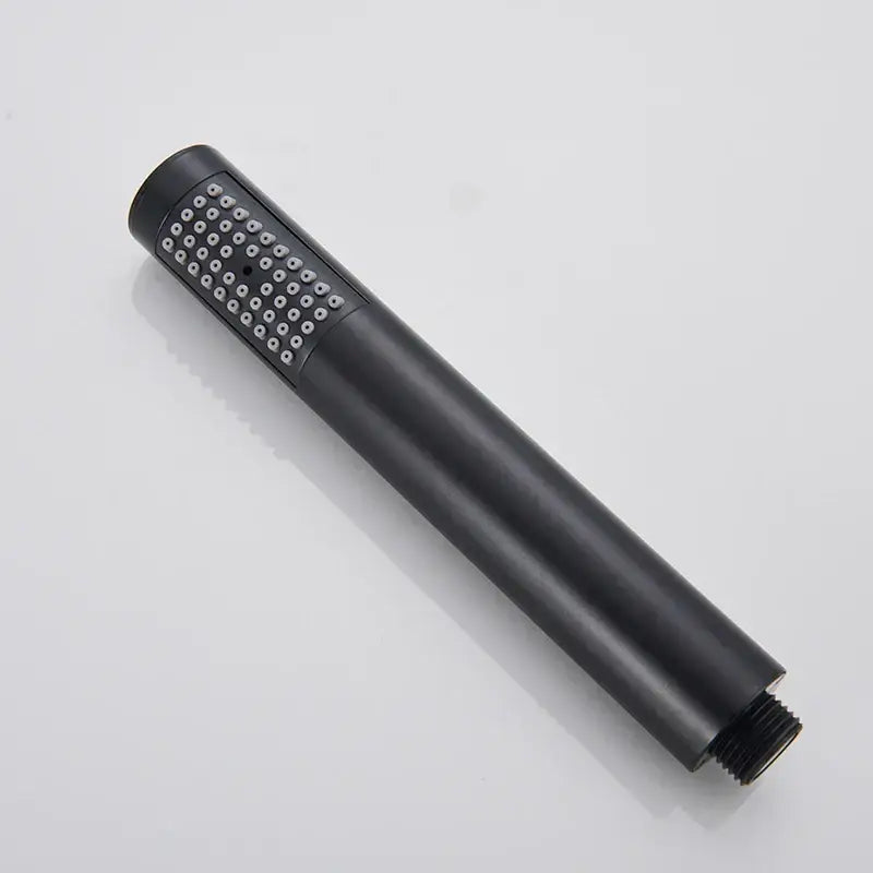 Matte black hand-held shower head bathroom water saving rainfall