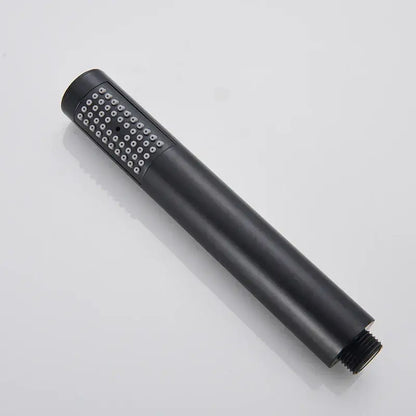 Matte black hand-held shower head bathroom water saving rainfall
