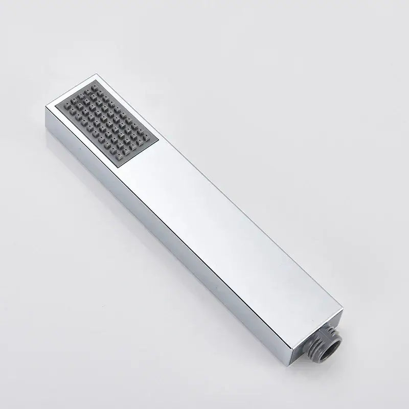 Matte black hand-held shower head bathroom water saving rainfall