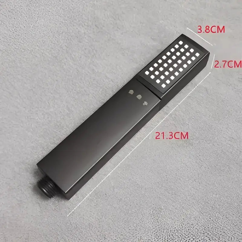 Matte black high pressure handheld shower head bathroom rainfall