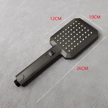 Matte black high pressure handheld shower head bathroom rainfall
