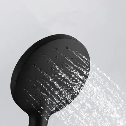 Matte black high pressure handheld shower head bathroom rainfall
