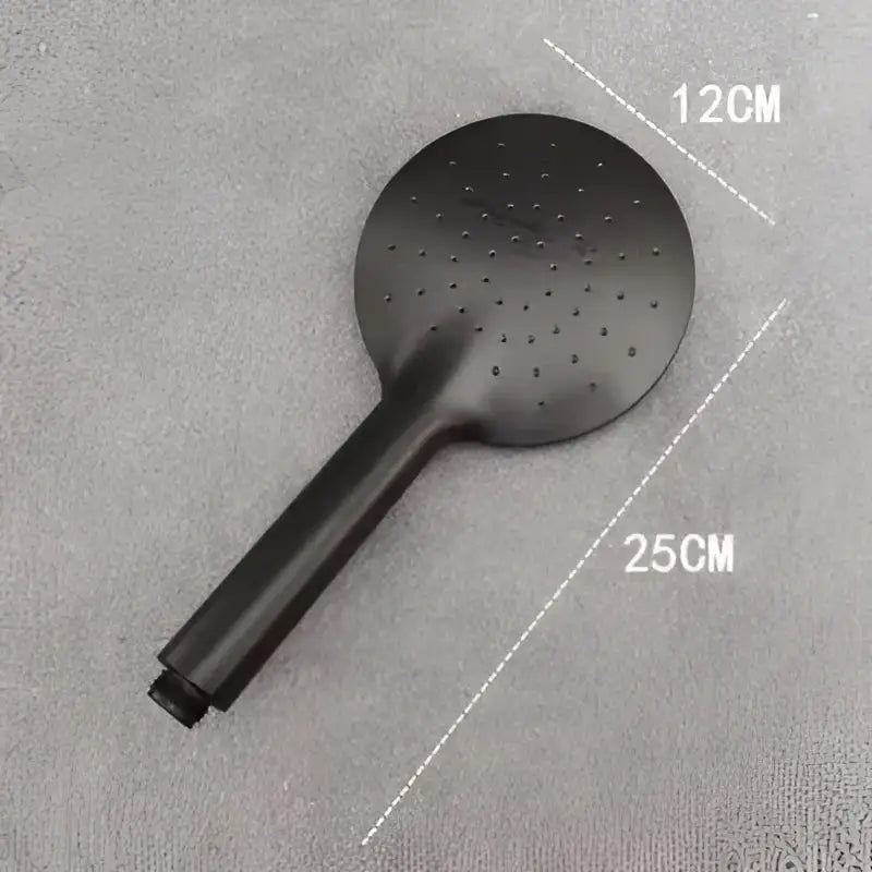 Matte black high pressure handheld shower head bathroom rainfall