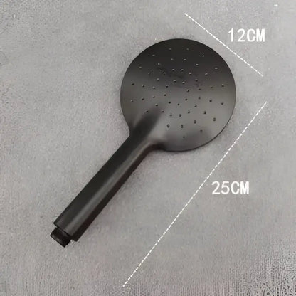Matte black high pressure handheld shower head bathroom rainfall