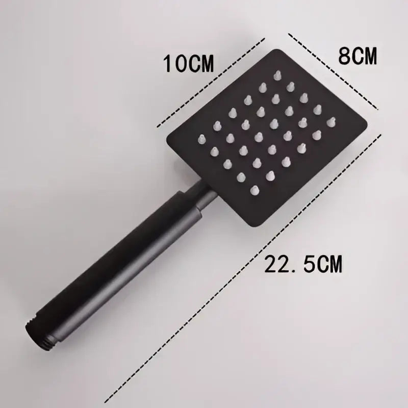 Matte black high pressure handheld shower head bathroom rainfall