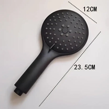 Matte black high pressure handheld shower head bathroom rainfall