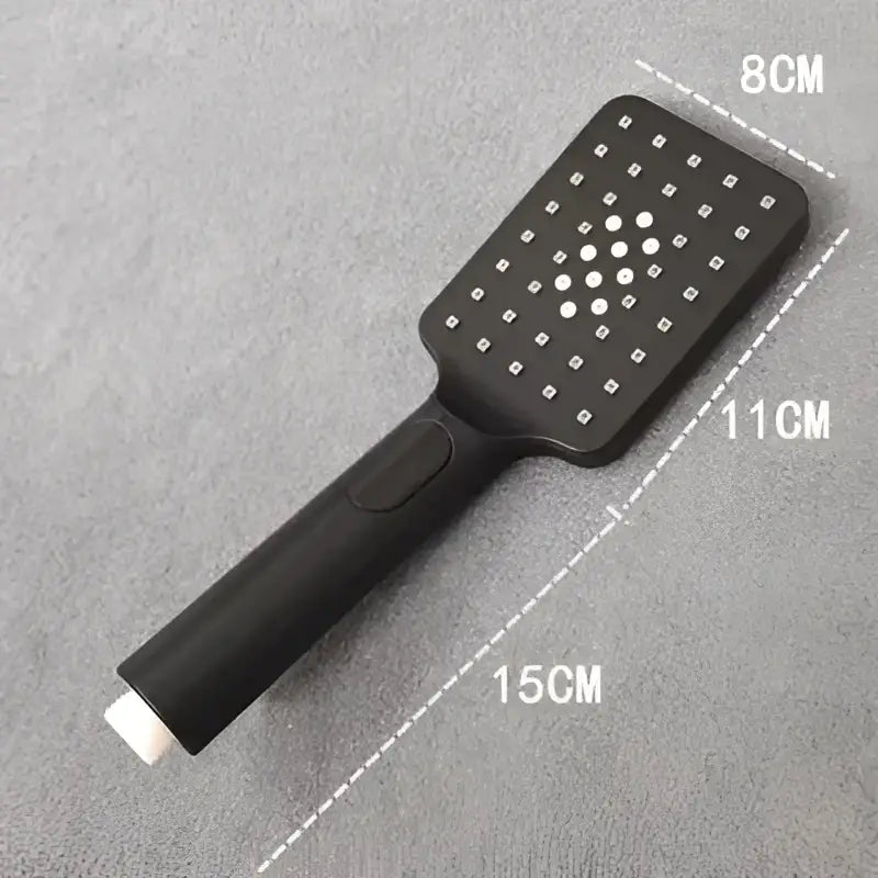 Matte black high pressure handheld shower head bathroom rainfall