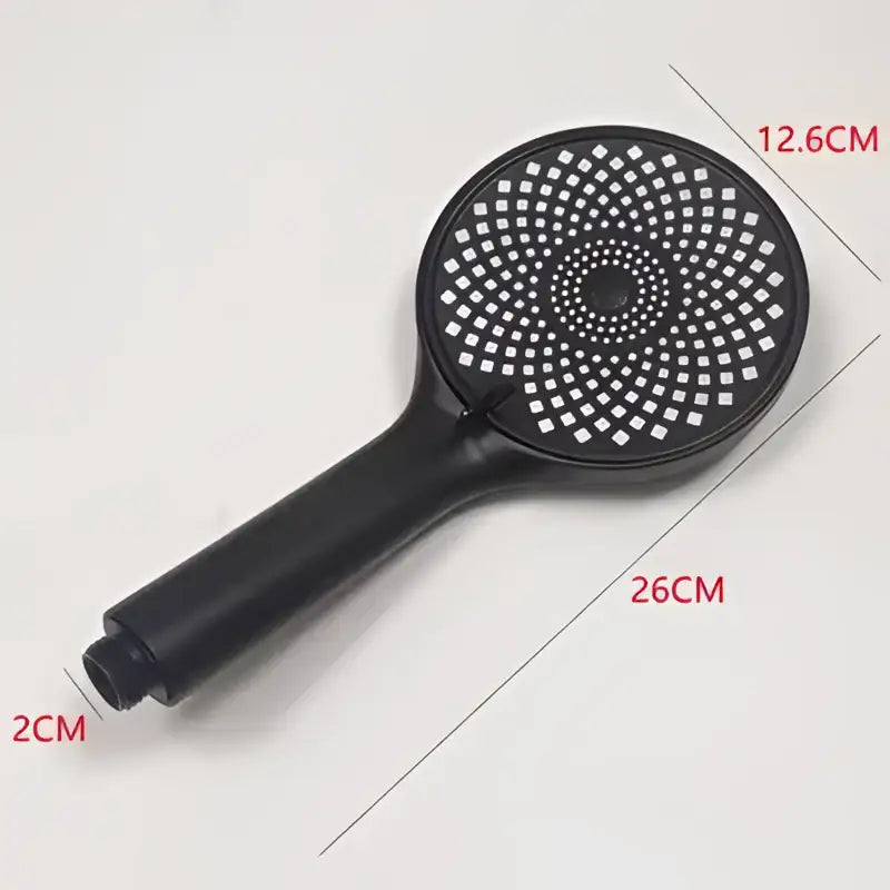 Matte black high pressure handheld shower head bathroom rainfall