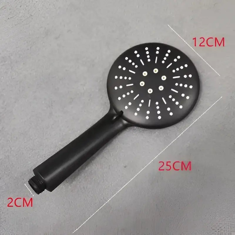 Matte black high pressure handheld shower head bathroom rainfall