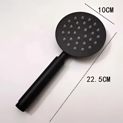 Matte black high pressure handheld shower head bathroom rainfall