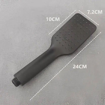 Matte black high pressure handheld shower head bathroom rainfall