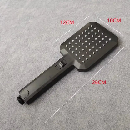 Matte black high pressure handheld shower head bathroom rainfall