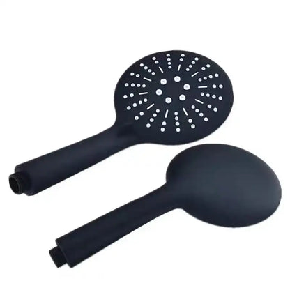 Matte black high pressure handheld shower head bathroom rainfall