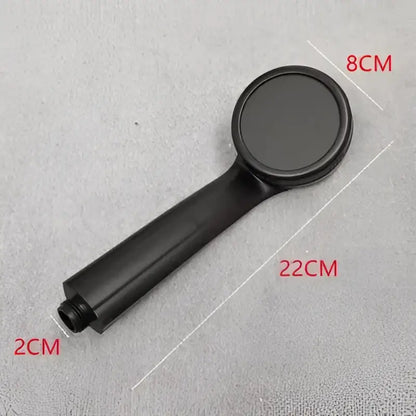 Matte black high pressure handheld shower head bathroom rainfall
