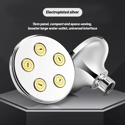 Matte black high pressure shower head bathroom rotatable rainshower