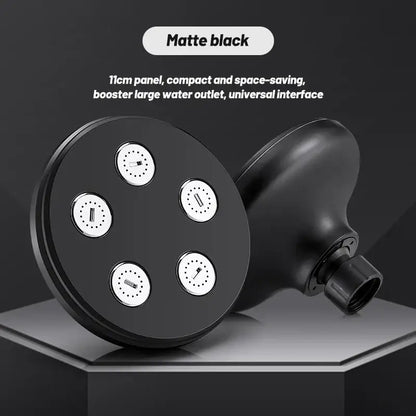 Matte black high pressure shower head bathroom rotatable rainshower