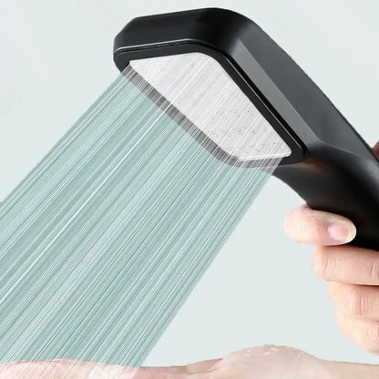 Modern matte black high pressure rainfall shower head bathroom nozzle