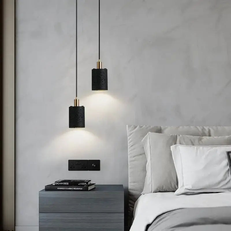 black hole stone chandelier bedroom black and gold lamp