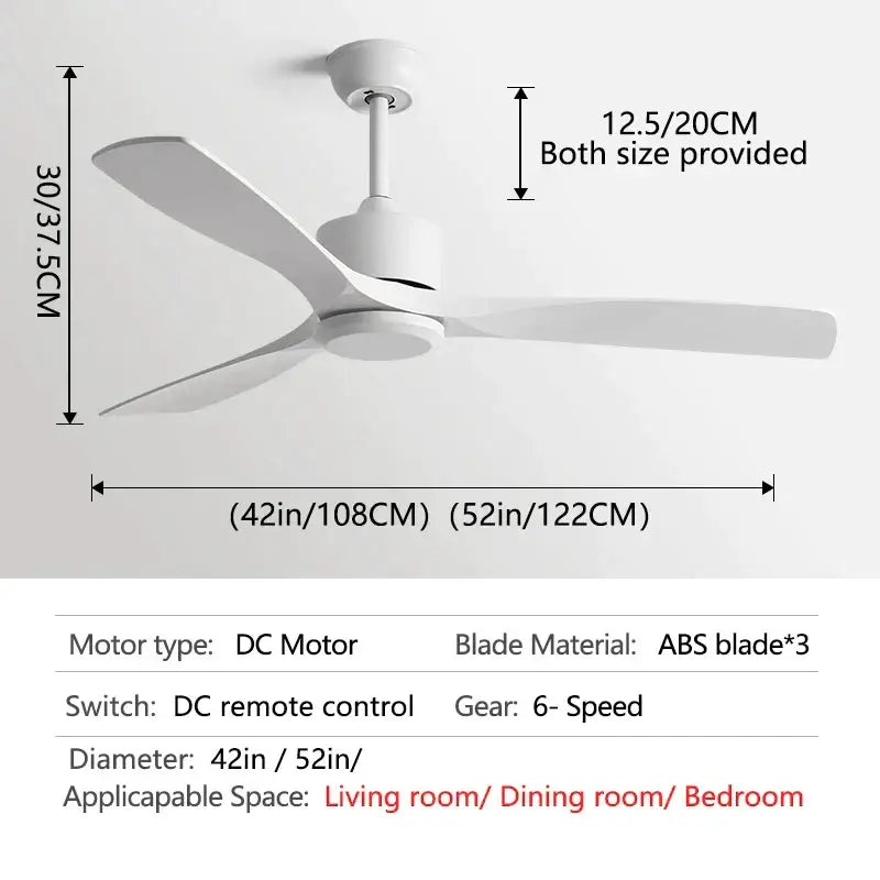 Modern black industrial ceiling fan with wood blades living room