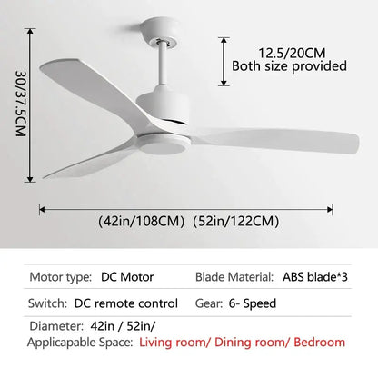 Modern black industrial ceiling fan with wood blades living room