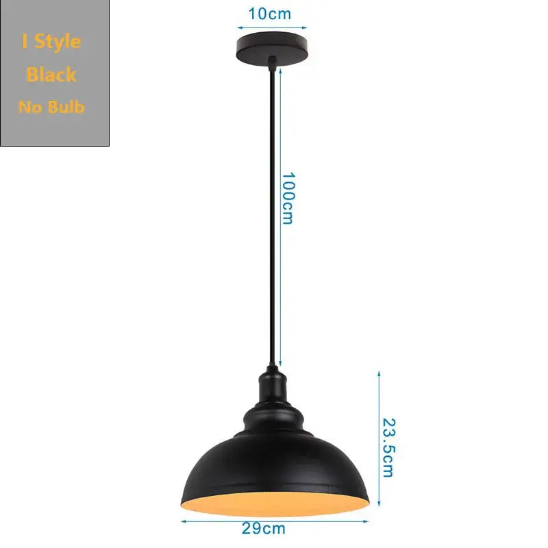 Industrial black pendant light kitchen island dome and cage designs
