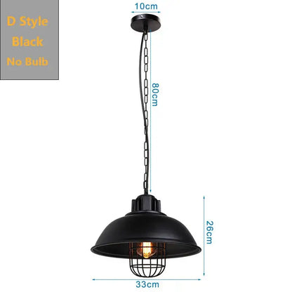 Industrial black pendant light kitchen island dome and cage designs