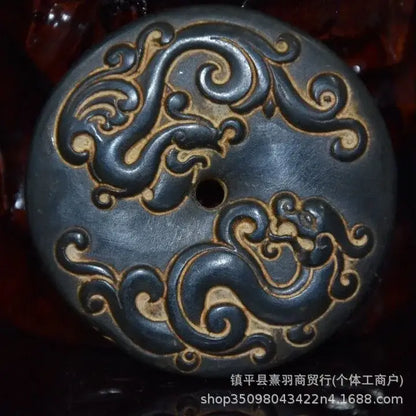 Archaize black iron meteorite sun god statue living room decor