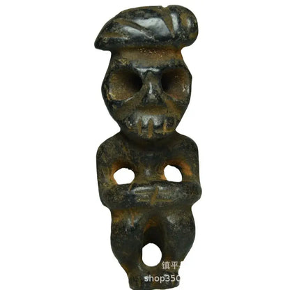 Archaize black iron meteorite sun god statue living room decor