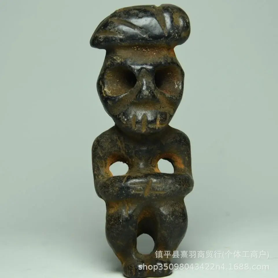 Archaize black iron meteorite sun god statue living room decor
