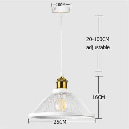 Industrial black iron net-cage pendant light for kitchens