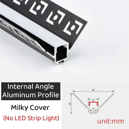 Geometric black & silver led aluminum threshold strip living room
