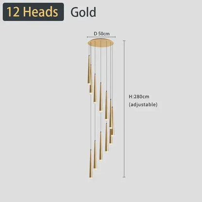Modern black led ceiling chandelier living room pendant light