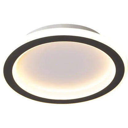 Modern circular black & white led ceiling light for entryway