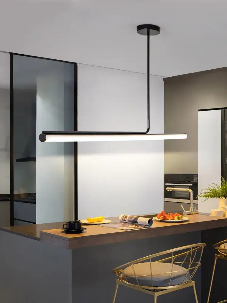 black led chandelier modern dining room pendant light