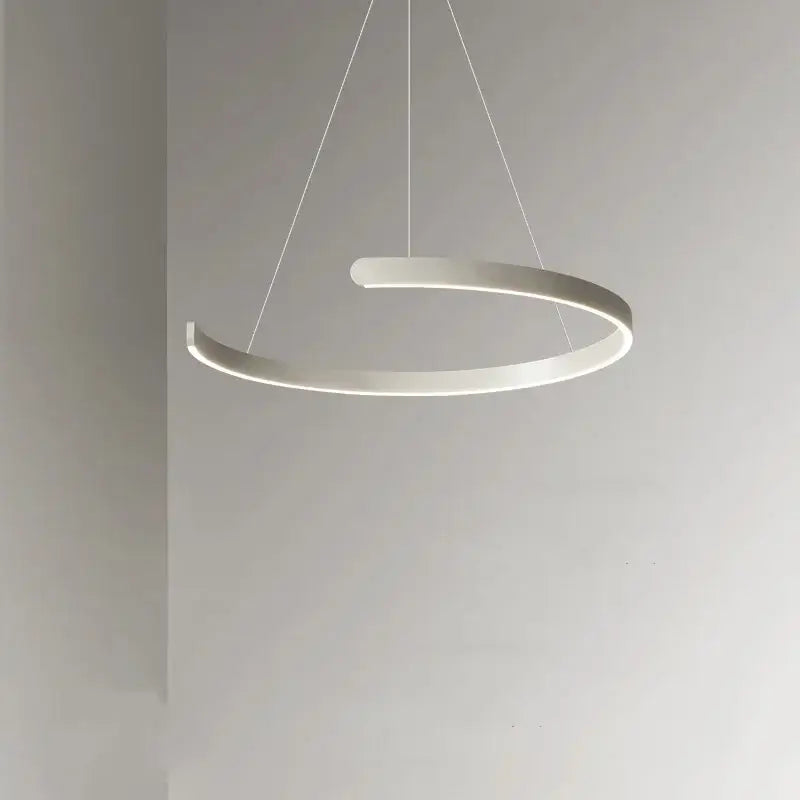 Modern minimalist black led chandelier pendant light for foyer
